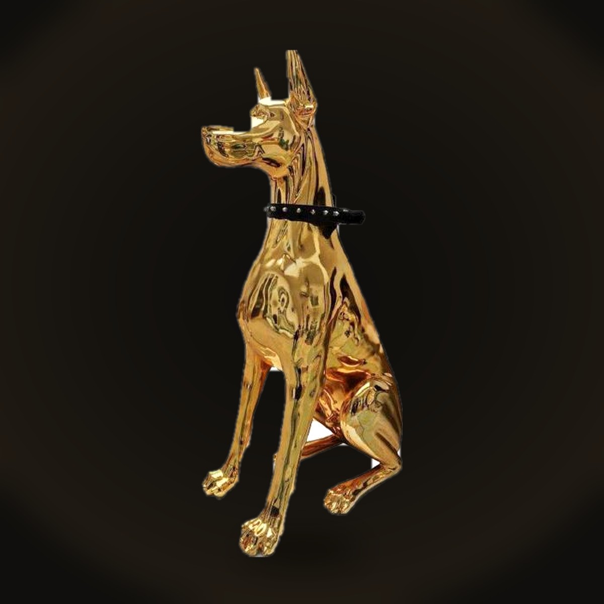 Doberman cromat — auriu oglindă